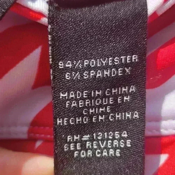 JoFit Skirt in Red & White Houndstooth Small Blue Short Underneath - Picture 6 of 9